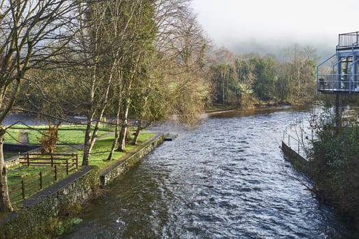 The Meeting of the Waters, County Wicklow, Ireland, marks the spot where River Avonmore and Avonbeg join.