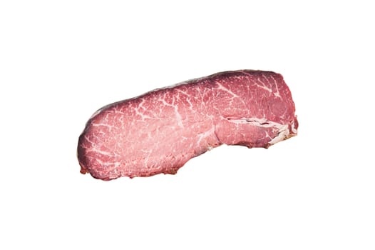 Dry-aged beef isolated on white background with clipping path