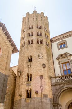 Medieval Tower at the Church of St. Andrea, Orvieto, Italy