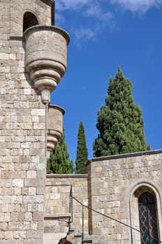 Church of our Lady at Ialyssos monastery on the Greek island of Rhodes is built at the top of Mount Filerimos