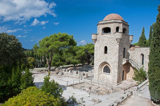 Church of our Lady, at Ialyssos monastery on the Greek island of Rhodes. Built at the top of Mount Filerimos