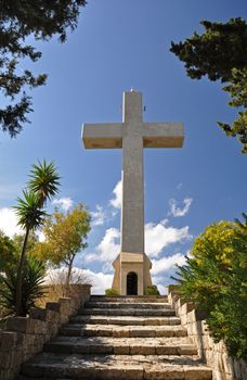 Stations of the Cross at Ialyssos monastery on the Greek island of Rhodes. Built at the top of Mount Filerimos