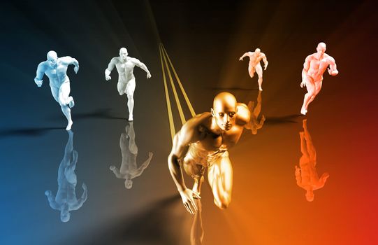 Fitness Training Program as a Art Concept