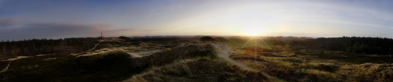 Panorama on Amrum in Germany