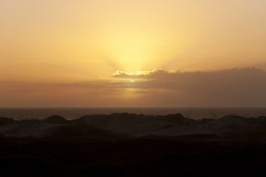 Evening Mood on Amrum in Germany