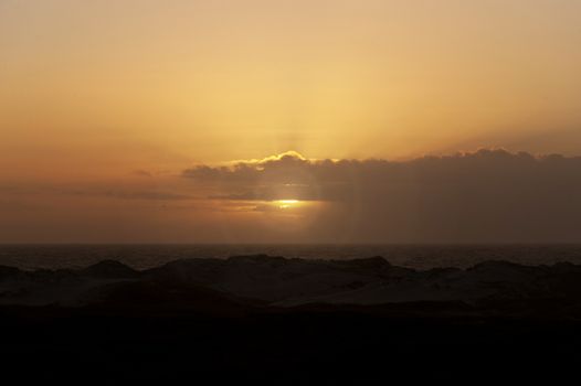 Evening Mood on Amrum in Germany