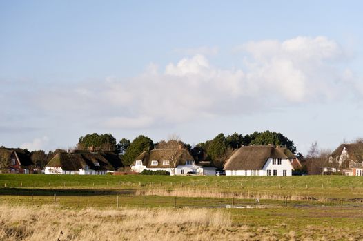 Thatched Roof House on Amrum in Germany