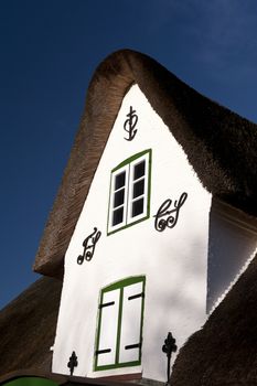 Thatched Roof House on Amrum in Germany