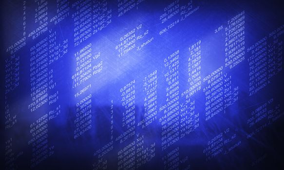 Modern display of data source code. Programming code abstract screen of software developer