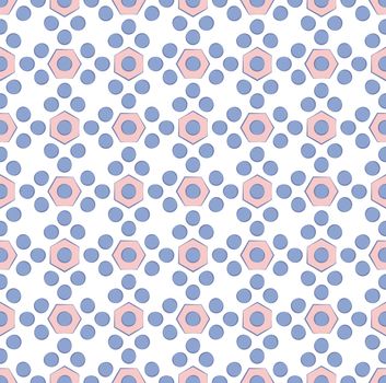 background or textile blue pink button abstract pattern