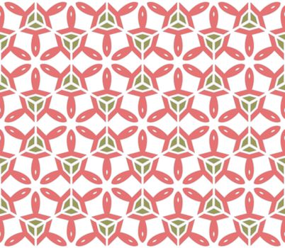 abstract background or hexagonal pink textile pattern