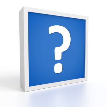 An image of a blue question symbol
