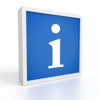 An image of a blue information symbol
