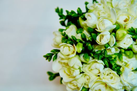 The white flowers of lilac. Shallow DOF