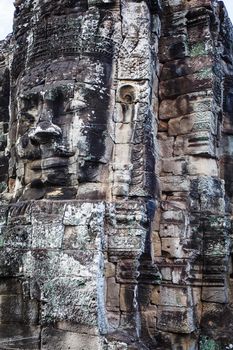 Face Towers in the ancient city of Cambodia