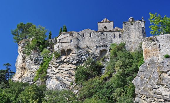 The ( Haute-Ville)  medieval city at Vaison La Romain, in the Vancluse, Provence, France.