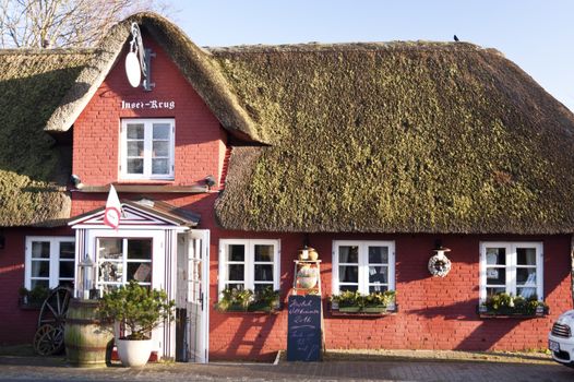 Thatched Roof House on Amrum in Germany