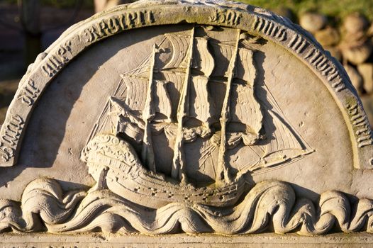Historic Sailor Tombstones on Amrum
