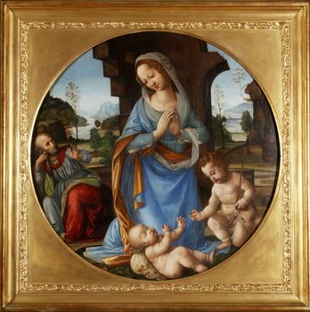 Lorenzo di Credi: Birth of Christ, exhibited at the Great Masters Renaissance in Croatia, opened December 12, 2011. in Zagreb, Croatia