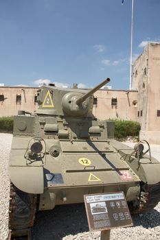 Military history exhibition in Latrun, Israel