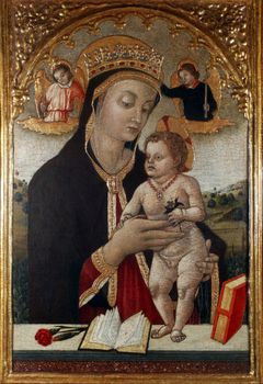 Vittore Crivelli: Madonna with Child, exhibited at the Great Masters Renaissance in Croatia, opened December 12, 2011. in Zagreb, Croatia