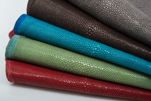 Stingray exotic leather, skins  in 5 colors