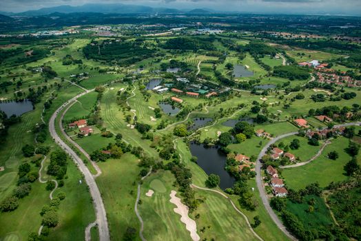 Golf club photography from the air