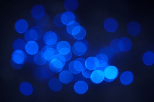 Celebration defocused background. Blue color, horizontal photo