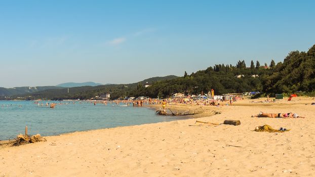 The Black Sea coast near to children's camp of rest