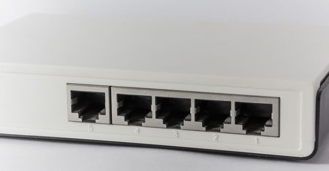 Switch hub.A peripheral device to the LAN to communicate information.