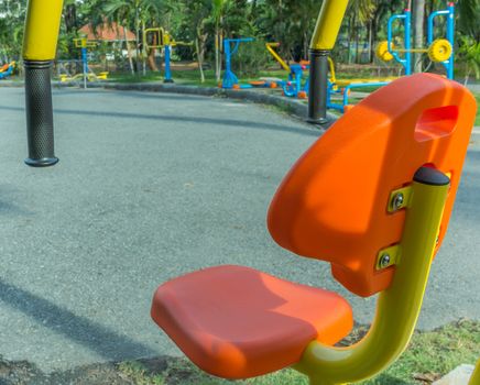 Fitness Equipment.As a tool to exercise outdoors in public.