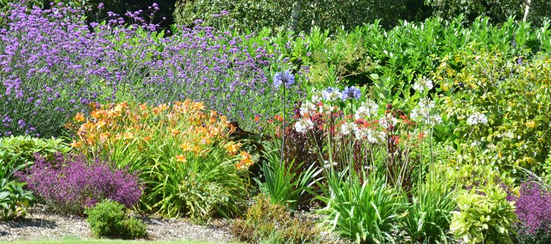 Garden scene resonant of such a sight all over the world where people sculpt,design and tend thier little piece of heaven.