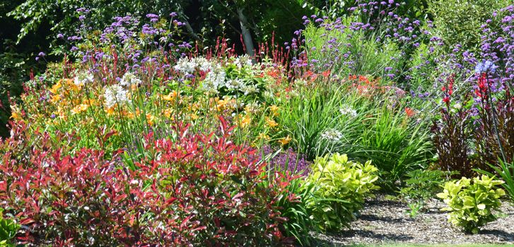 Garden scene resonant of such a sight all over the world where people sculpt,design and tend thier little piece of heaven.