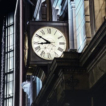 A clock in New York City, USA