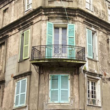 Distressed building in New Orleans, Louisiana, USA