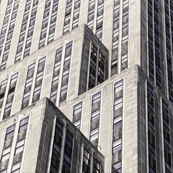 Vanishing Architecture into the sky, New York City, USA