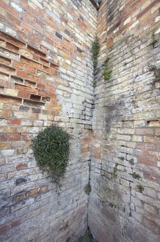 Abstract Background With old Brick Wall