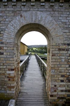 Arch Brick Walk way, Port Arthur, Tasmania, Australia