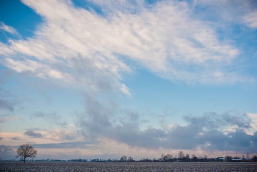 blue sky, natural clouds, nature series