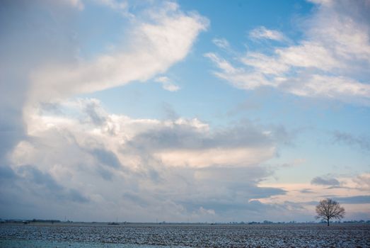 blue sky, natural clouds, nature series