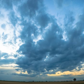 blue sky, natural clouds, nature series