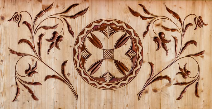 carved wooden pattern