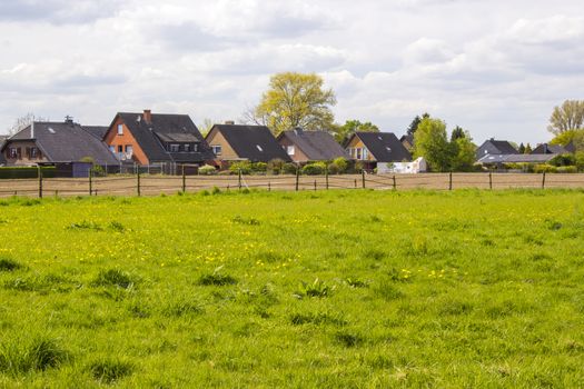 German countryside landscape, Lower Rhine Region