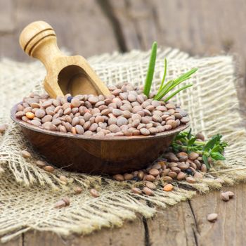 lentils in a bowl