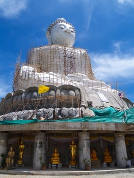 Public Big Buddha Statue underconstruction, Generally in Thailand. 