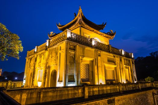 The Imperial Citadel of Thang Long  is the cultural complex comprising the royal enclosure first built during the Lý Dynasty and subsequently expanded by the Trần, Lê and finally the Nguyễn Dynasty. The ruins roughly coincide with the Hanoi Citadel today.