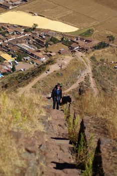 Inca indean ruins - cultural heritage of South America - tourism attraction