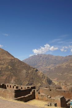 Inca indean ruins - cultural heritage of South America - tourism attraction