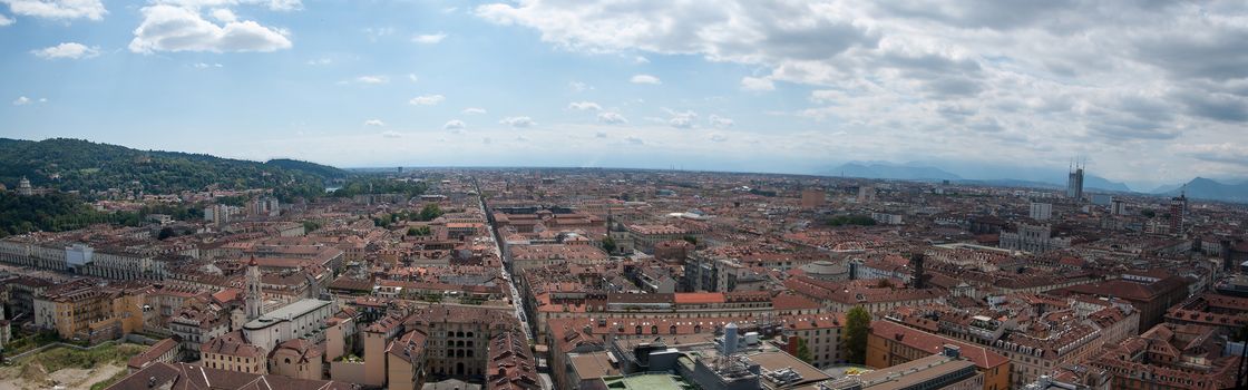 Torino panorama from cinema museum tower