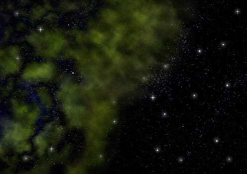 Star field in space a nebulae and a gas congestion. "Elements of this image furnished by NASA".